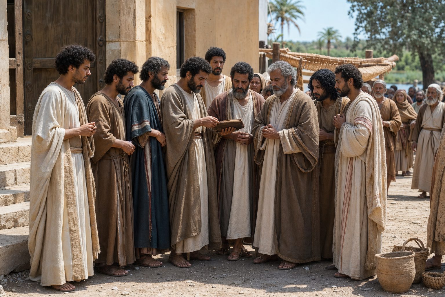 The sufferings of the holy martyrs: Markiana, Nicander, Iperechias, Apollo, Leonidas, Aria, Gorgias, Selinia, Irineia and Pamulga. These are the names of the martyrs.