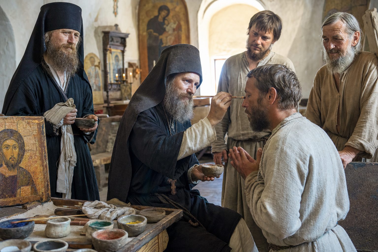 Une image photoréaliste, La vie du père de notre Alipius du Caveau, calendrier orthodoxe, 2026-08-30, saint_life Une image photoréaliste, La vie du père de notre Alipius du Caveau, calendrier orthodoxe, 2026-08-30, saint_life